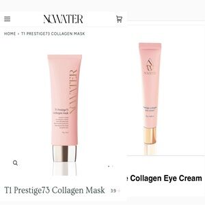 NOWATER T1 PRESTIGE73 COLLAGEN MASK & PRESTIGE COLLAGEN EYE CREAM-BRAND NEW!